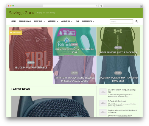 WordPress website theme Margot - savingsguru.ca