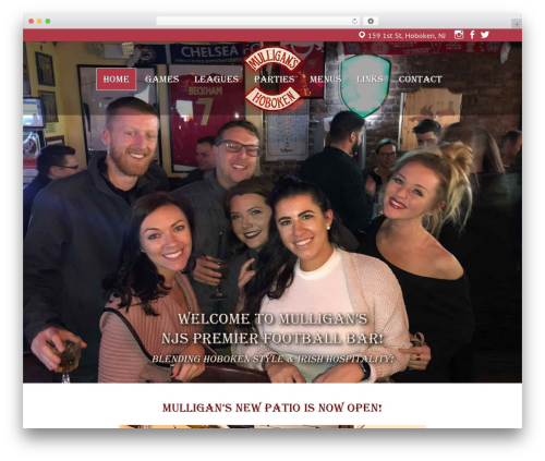 WordPress website theme Mulligans - mulligansonfirst.net