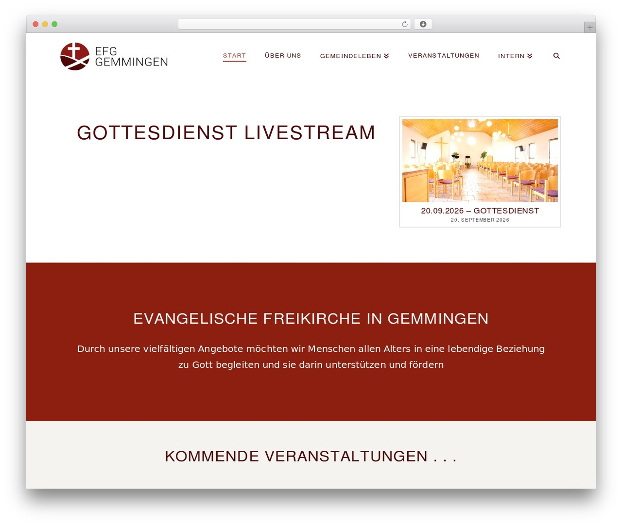 X theme WordPress - efg-gemmingen.de
