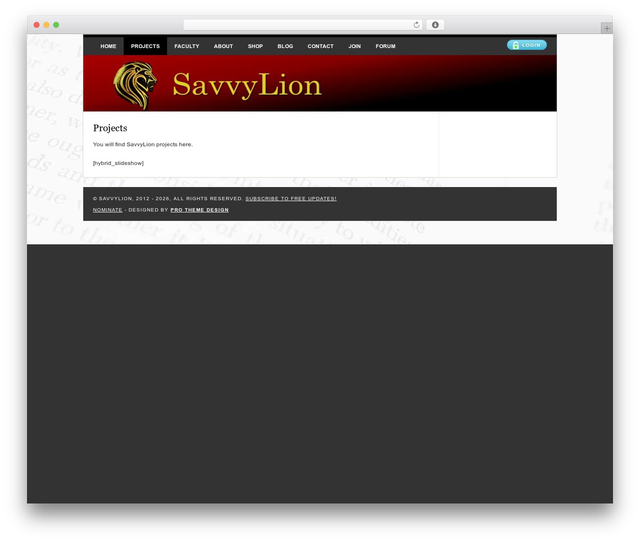 Elemental WordPress theme - savvylion.com Elemental WordPress theme - savvylion.com