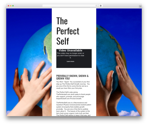 Launch Effect Lite theme WordPress - signup.theperfectself.com