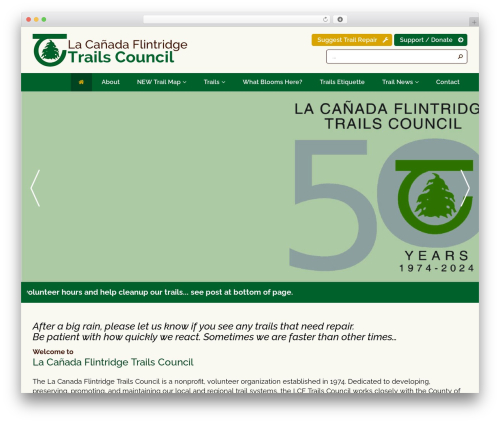 LCF Trails theme WordPress - lcftrails.org