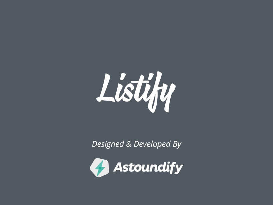 Listify WordPress theme by Astoundify