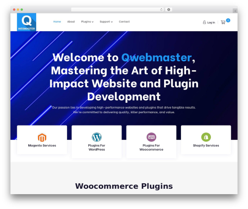 Markite WordPress theme - qwebmaster.com