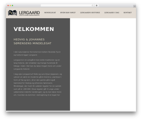 Page Builder Framework WP theme - lergaard.dk
