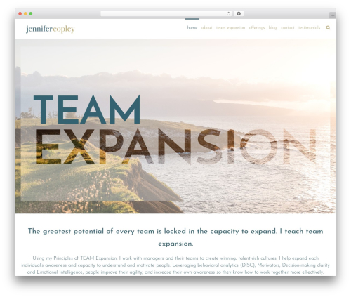 Quest theme WordPress - jennifermcopley.com