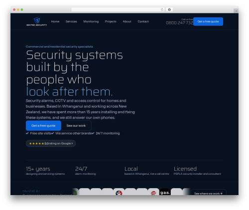 Secury WordPress theme - sectek.co.nz