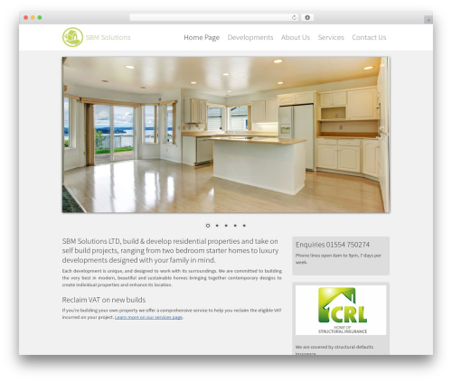 Skeleton WordPress theme - sbmsolutions.co.uk