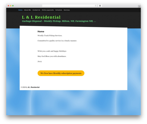 Sonar WordPress theme - llresidential.com