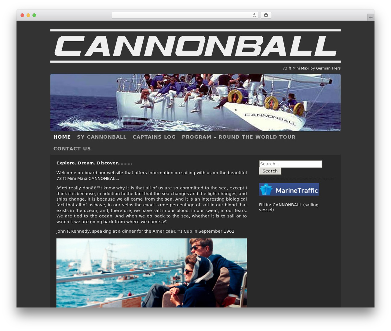 Theme WordPress Cannonball - sailcannonball.com Theme WordPress Cannonball - sailcannonball.com