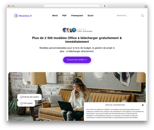 Theme WordPress GeneratePress - modeles.fr