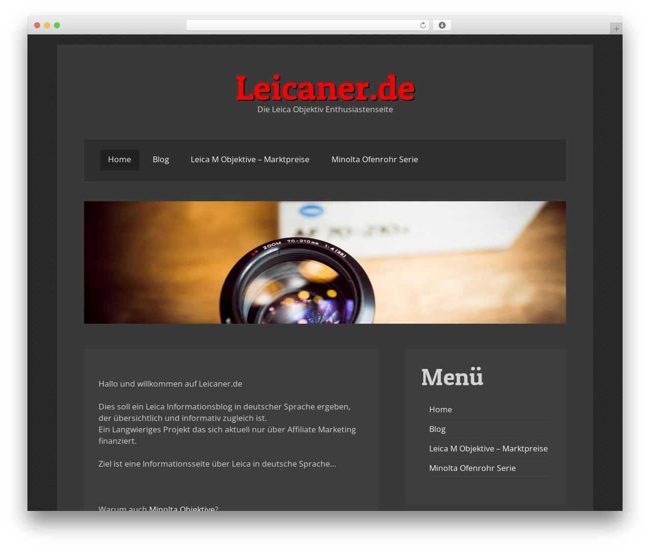volta best WordPress theme - leicaner.de