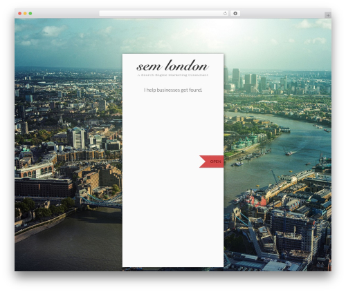 WordPress theme BookCard - semlondon.com