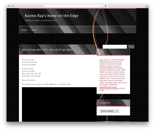 WordPress theme BlackMesa - kozmoray.com