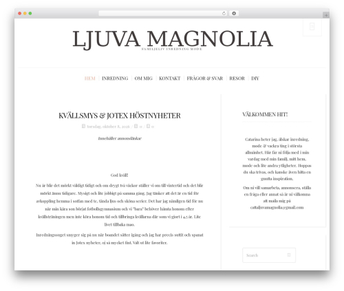 WordPress theme BuzzBlog - ljuvamagnolia.se