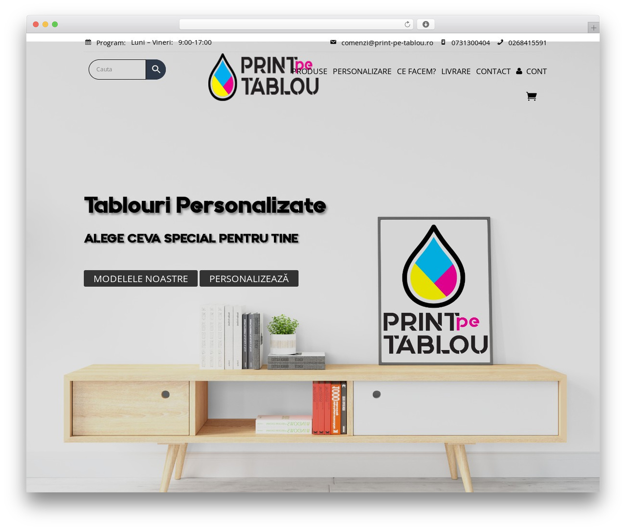 WordPress theme Divi - print-pe-tablou.ro