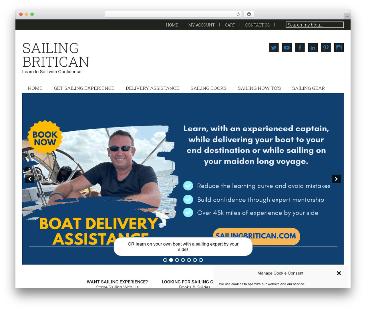 WordPress theme Genesis - sailingbritican.com