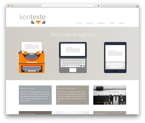 WordPress theme Minamaze - kontexte.eu