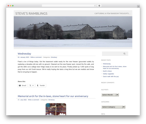 WordPress theme picolight - salexander.com