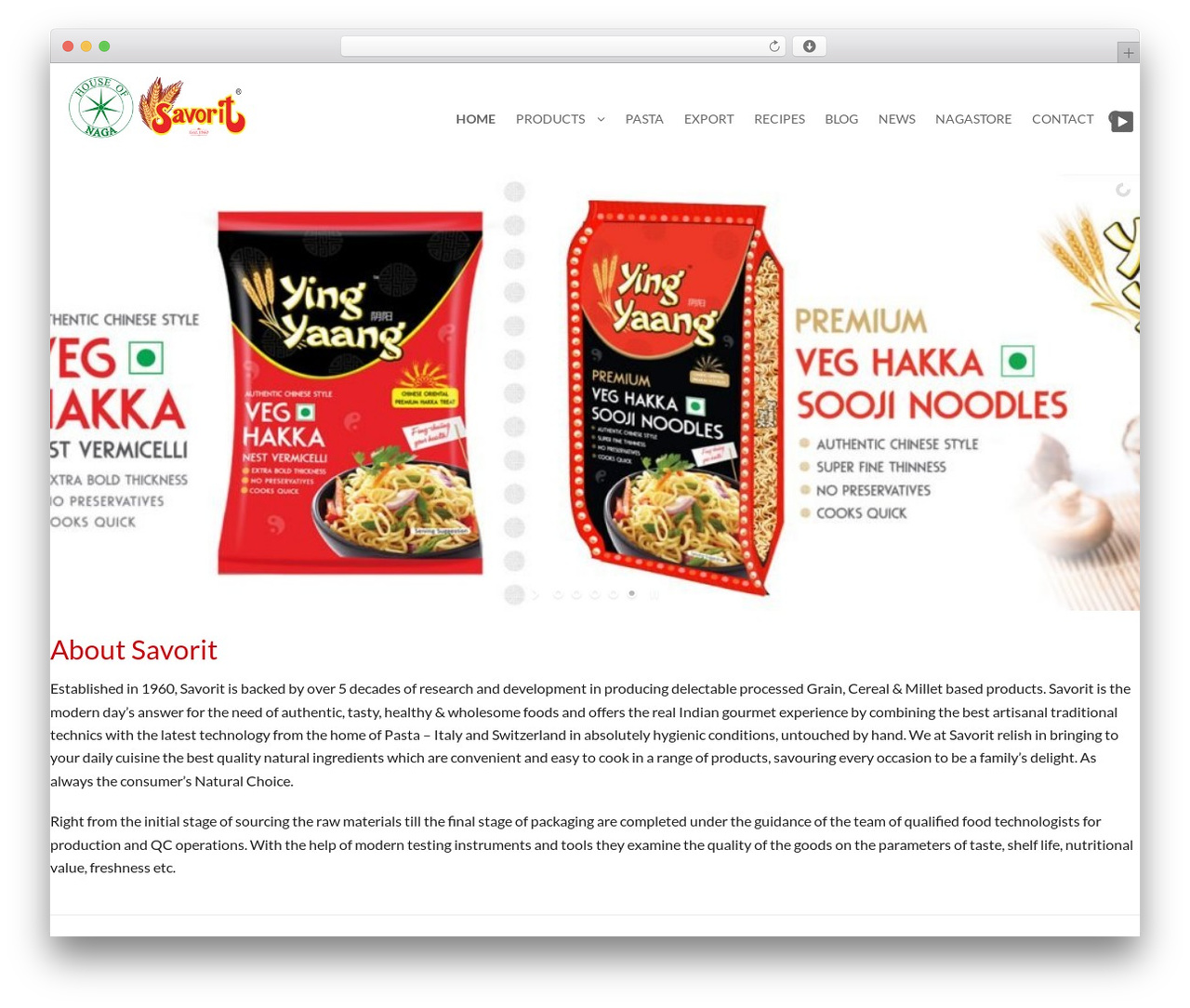 WordPress theme Savorit - savorit.com