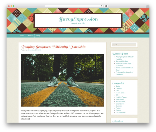 WordPress website theme Patchwork - savvyexpression.com