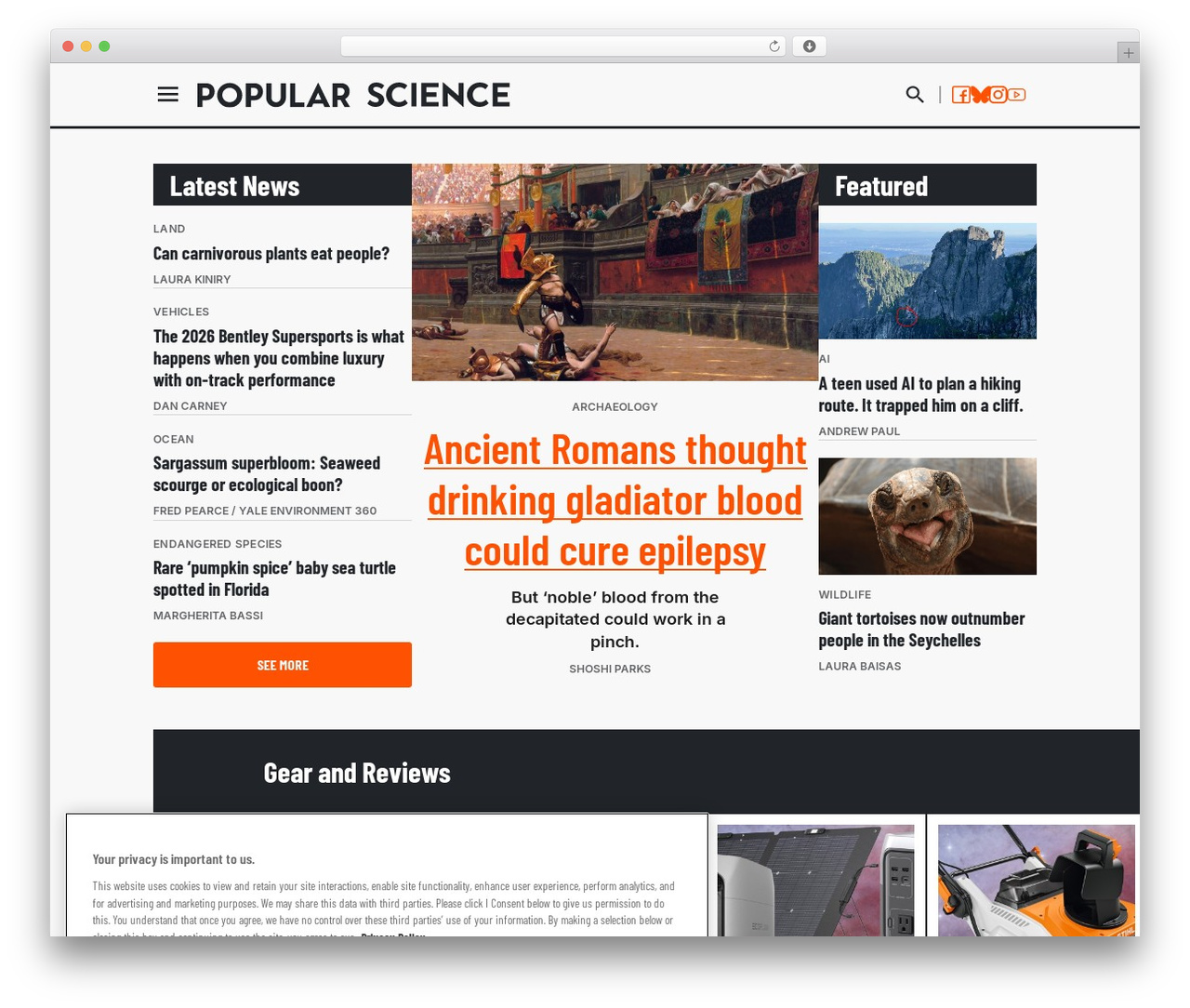 WordPress website theme Recurrent Base Theme - www.popsci.com