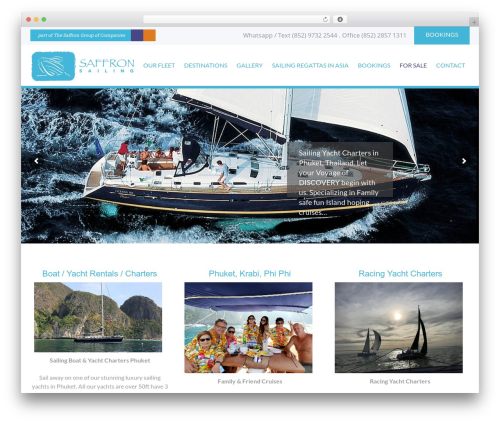 Amber best WordPress theme - saffron-sailing.com