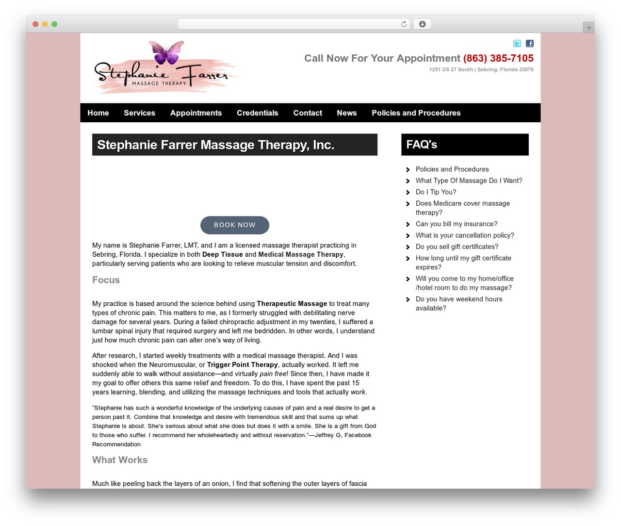 Beyond massage WordPress theme - sebringmassagetherapy.com