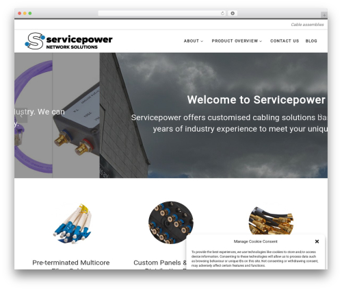 Customizr WordPress theme - servicepower.co.uk