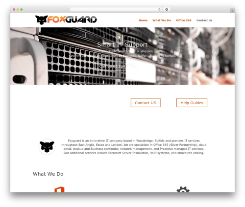 Divi theme WordPress - foxguard.ltd
