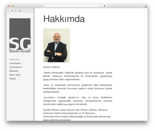 Editor free WP theme - serkangulener.com