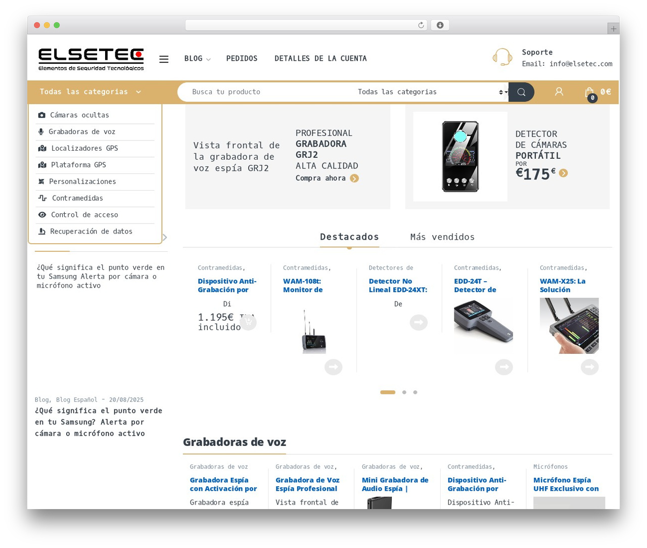 Electro WordPress theme - elsetec.com