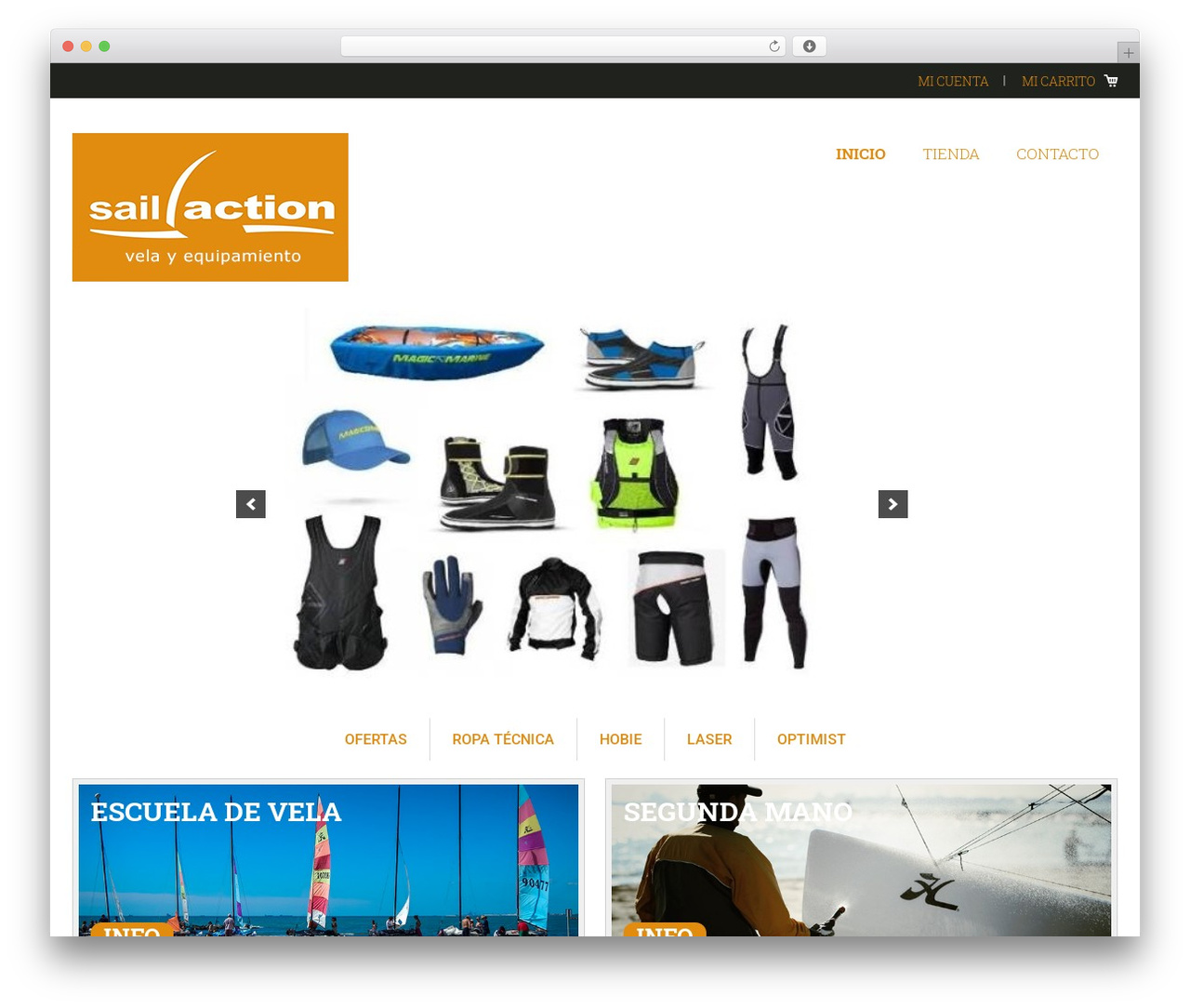 Genesis WordPress theme - sail-action.com