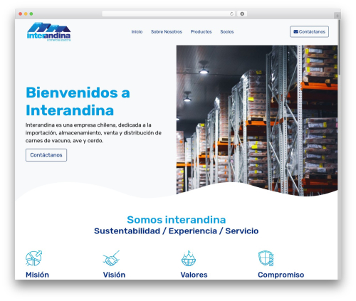 Interandina WordPress theme - interandina.cl