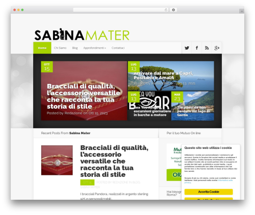 Nexus theme WordPress - sabinamater.it