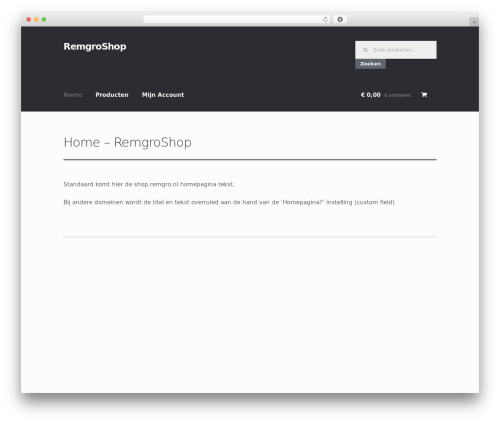 RemgroShop WordPress ecommerce theme - shop.remgro.nl