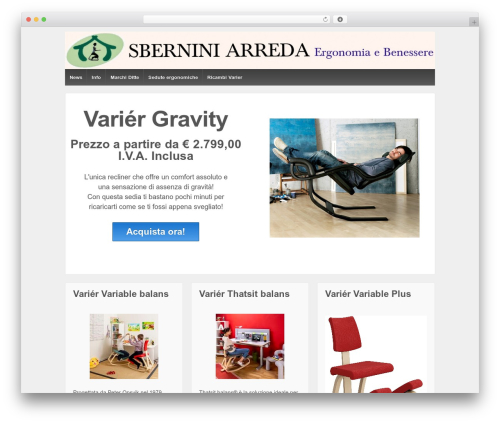 Responsive premium WordPress theme - sberniniarreda.it