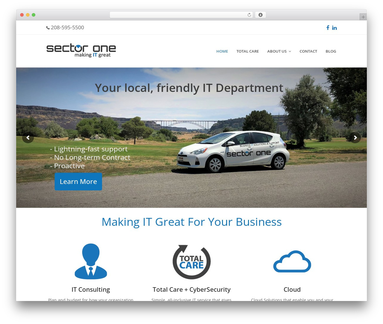 Total best WordPress theme - sectorone.com