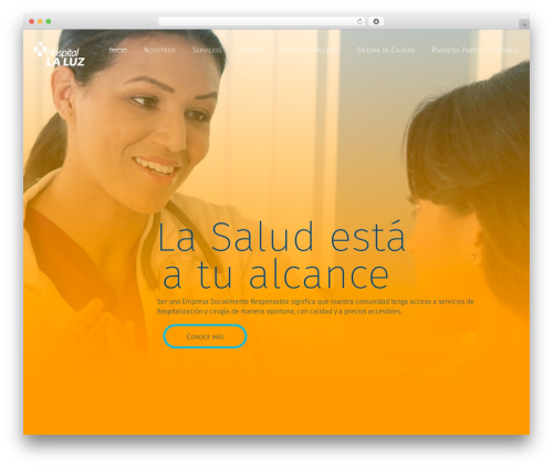Unicum theme WordPress - sanatoriolaluz.mx