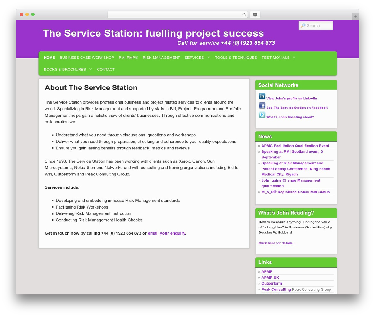 WordPress theme Admired - servicestation.co.uk