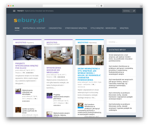 WordPress theme Extra - sebury.pl