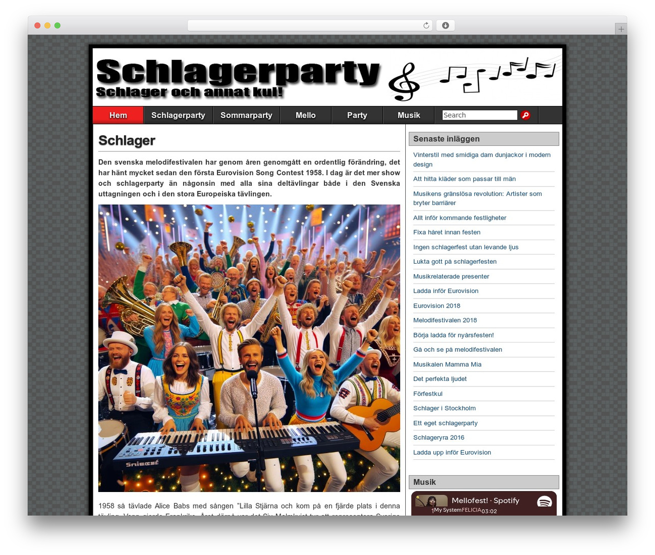 Asteroid WordPress page theme - schlagerparty.se Asteroid WordPress page theme - schlagerparty.se