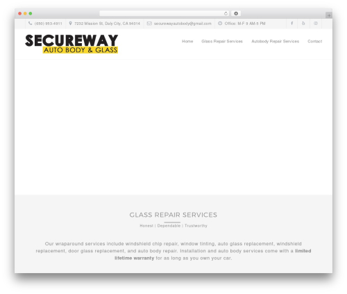 Autoglass WP theme - securewayautoglass.com