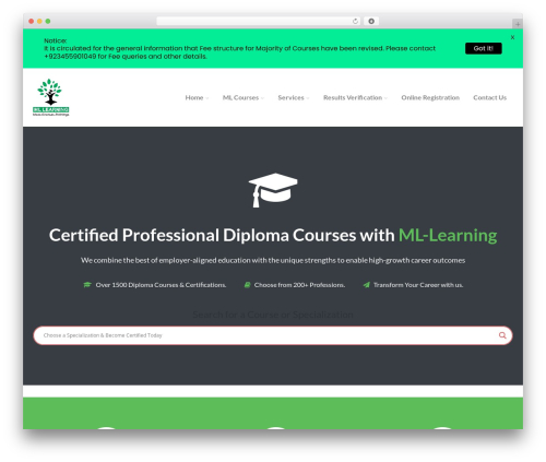 Best WordPress theme eLearningWP - mllearning.com