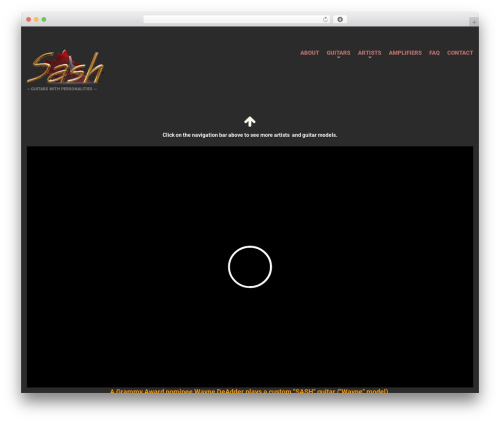 cherry WordPress theme - sashguitars.com