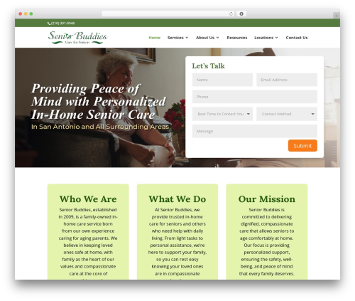 Press releases client 1 WordPress plugin - senior-buddies.com