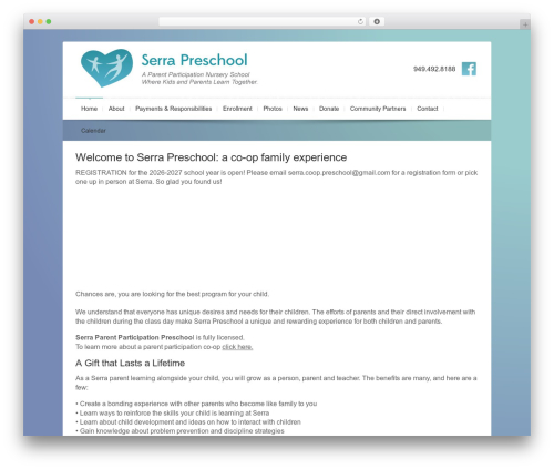 emode theme WordPress - serrapreschool.org