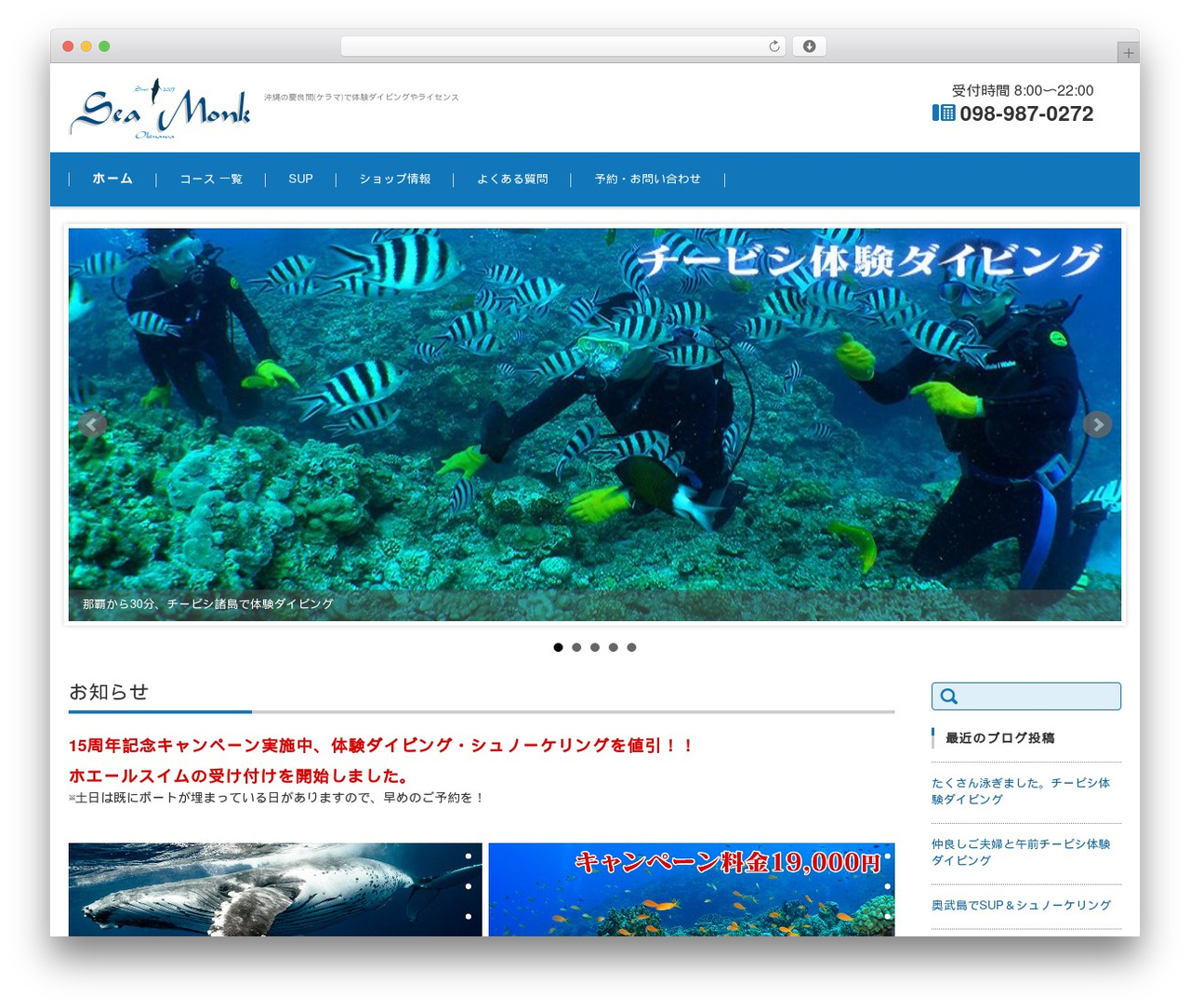 FSV002WP BASIC CORPORATE 01 (BLUE2) WordPress website theme - sea-monk.com