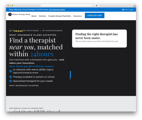 Wpspeed WordPress plugin - moderntherapygroup.com