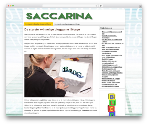 Kangaroo WordPress blog theme - saccarina.net